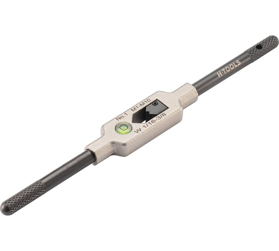 Изображение товара Вороток для метчиков H-Tools №1 M1-M10(2.0-6.3мм) 175мм DIN1814 INOX (с уровнем) 08802030