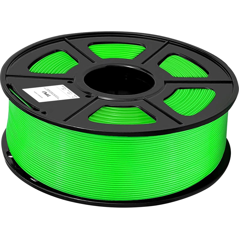 Изображение товара CACTUS 3D Пластик TPU 1.75 мм зеленый для 3D-принтера 0.8 кг