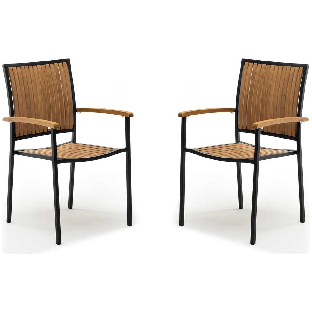 Стул из алюминия Joygarden LONDON темный графит, 2 шт. 61002/61002