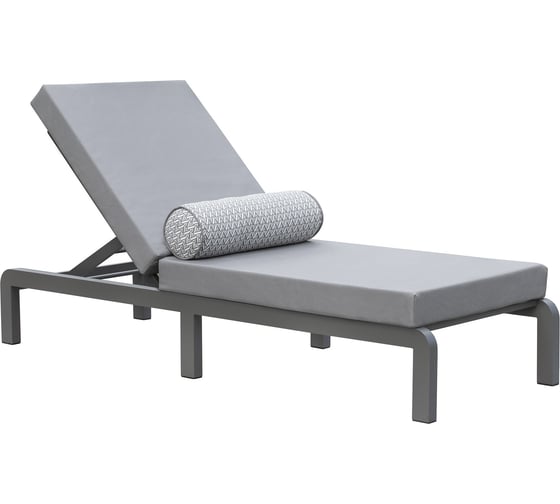 Изображение товара Шезлонг GreenWeen AMALFI, каркас алюминий цвет LAVA, подушки ткань водонепр. Stone, 1900x700x370, GW-AL-AMALFI-SOFA-1900-LAVA GW-AL-AMALFI-SUNBED-LAVA-GREY