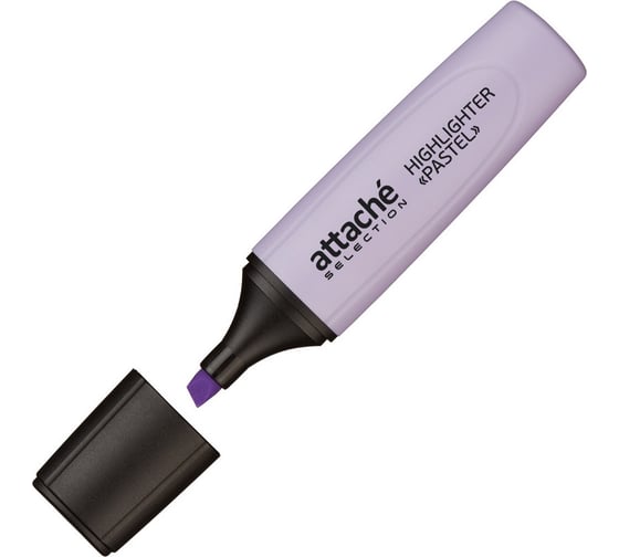 Изображение товара Маркер 12 шт в упаковке Attache Selection Pastel выделитель текста 1-5 мм фиолетовый 958591