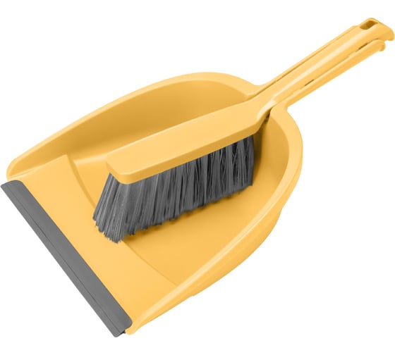 Изображение товара Комплект Econova щетка-сметка, с совком (Желтый) 431501306