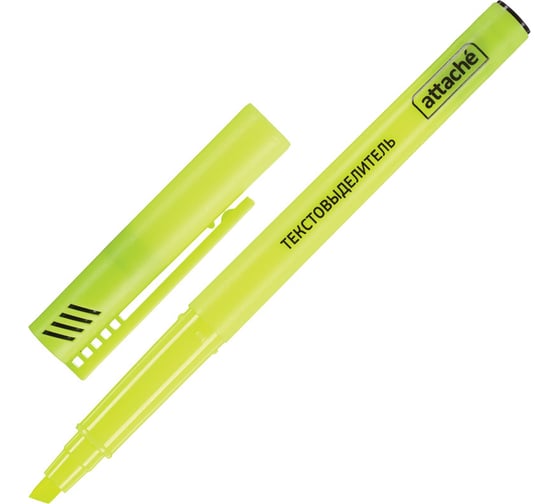 Изображение товара Маркер 12 шт в упаковке Attache выделитель текста желтый 1-3 мм 155801