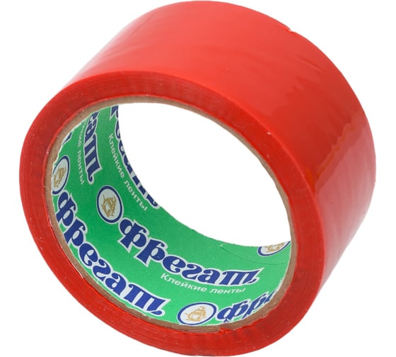 Изображение товара Упаковочная лента Фрегат 48 мм х 50 м, 43 мкм, красная СЦ4850К