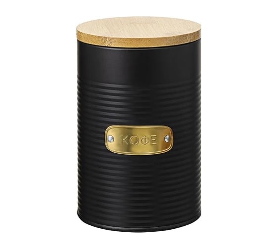 Изображение товара Банка для хранения кофе Smart Solutions Irmel, 1.3 л, графит SS0000179