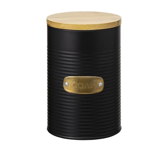 Изображение товара Банка для хранения соли Smart Solutions Irmel, 1.3 л, графит SS0000185