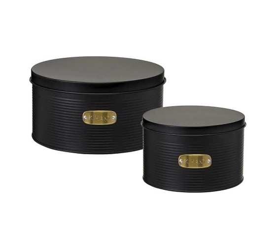 Изображение товара Набор банок для хранения сладостей Smart Solutions Irmel, графит, 2 шт SS0000224