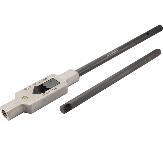 Изображение товара Вороток для метчиков H-Tools №5 M12-M33 (7-20мм) 700мм DIN1814 INOX (с уровнем) 08802080