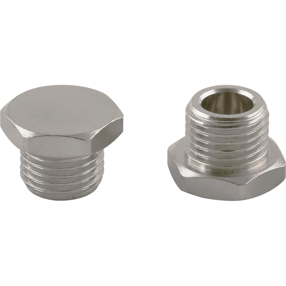 Изображение товара Пробка BTI П 1/8 9393 никелированная латунь герметизация труб