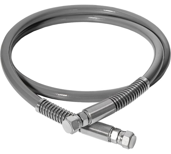 Изображение товара Гибкий шланг TECMASTER ВД, серый: 3/8; 2 м; 18 мм 263802