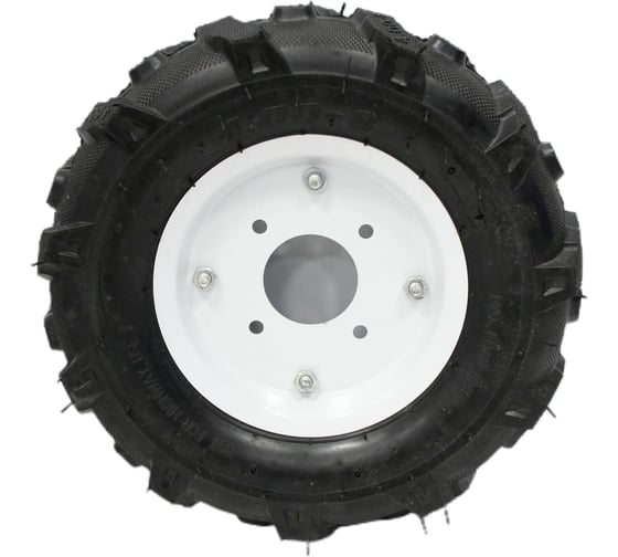 Изображение товара Колесо к МОТОБЛОКУ ПОЛЕСАД 4.00-8 Елочка диск 4 отверстия 1 шт 020682
