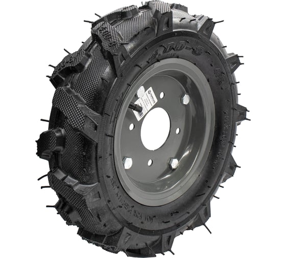 Изображение товара Колесо к МОТОБЛОКУ ПОЛЕСАД 4.00-8 Елочка диск 4 отверстия 1 шт 020682