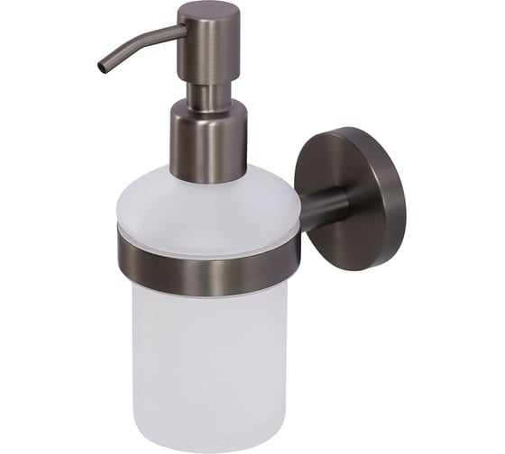 Изображение товара Диспенсер для мыла подвесной Cezares стекло, исполнение оружейная сталь RELAX-SOIS-V-GM