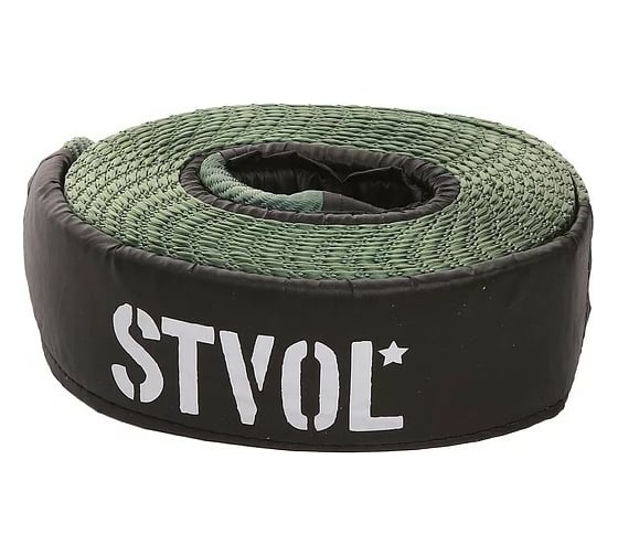 Изображение товара Динамический трос STVOL 10 т, 6 м, сумка, рывковая стропа SDS10