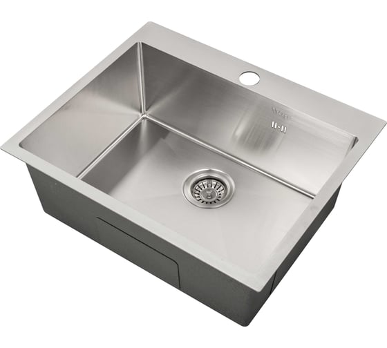 Изображение товара Мойка сварная с сифоном VIDAGE VS-6050, 60x50x21.5 см, цвет сатин, нерж сталь 1602016