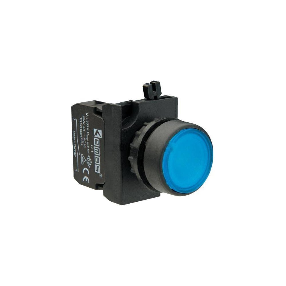 Изображение товара Нажимная кнопка Emas CP200DM синяя, IP65, 220-230 В, 4 А