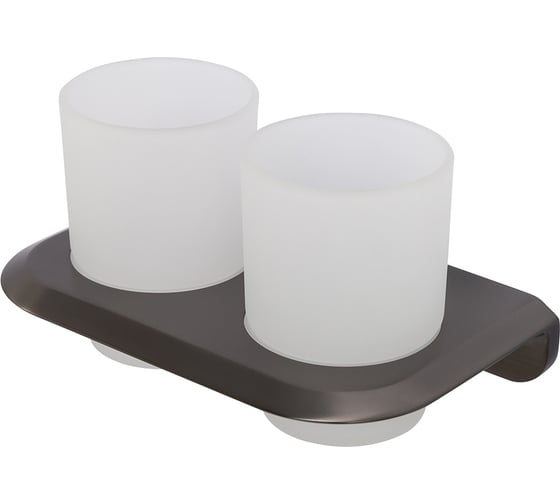 Изображение товара Стакан подвесной двойной Cezares стекло, исполнение оружейная сталь LINER-TUMDS-GM