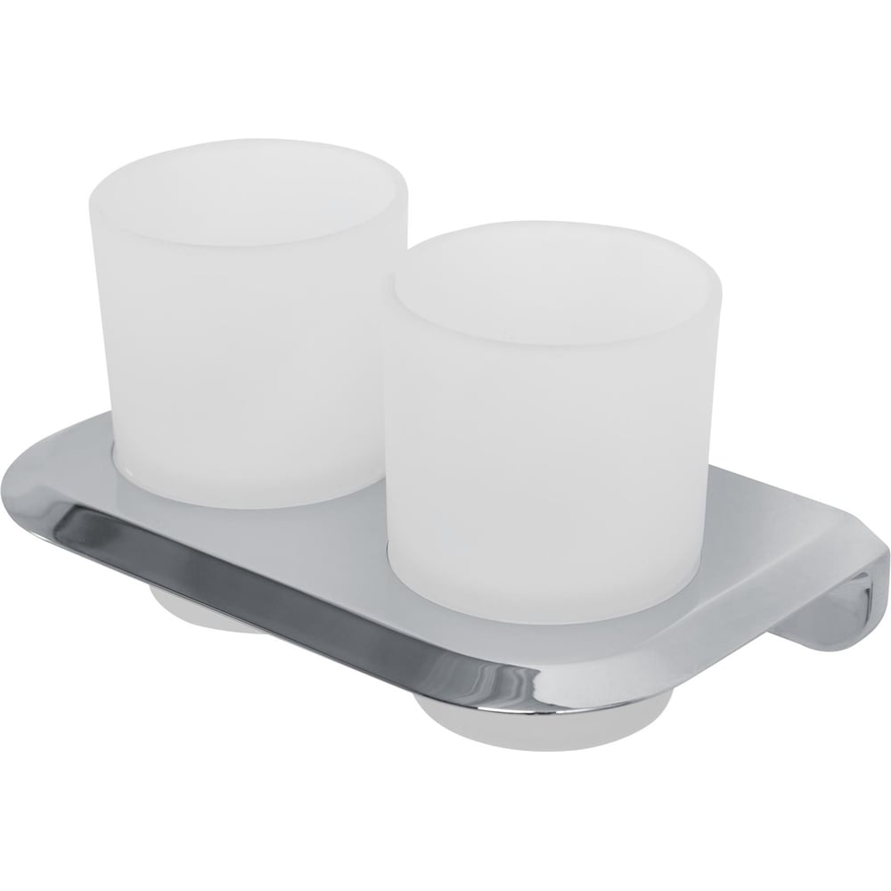 Изображение товара Стакан подвесной двойной Cezares стекло, исполнение хром LINER-TUMDS-01