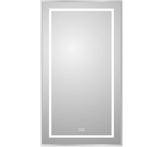 Изображение товара Зеркало в алюминиевой раме со встроенным светильником, сенсорным выключателем и подогревом BelBagno 500x32x900 SPC-KRAFT-500-900-LED-TCH-WARM