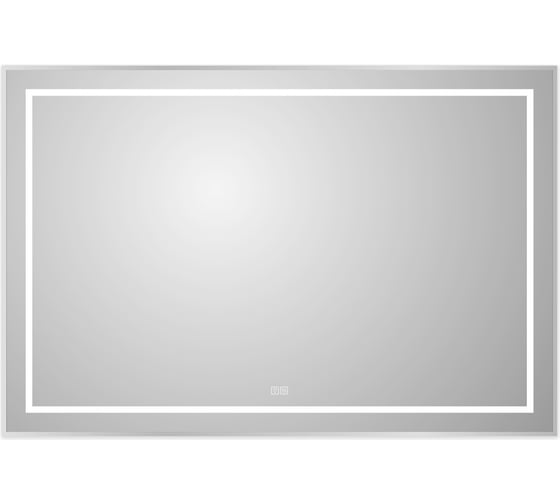 Изображение товара Зеркало в алюминиевой раме со встроенным светильником, сенсорным выключателем и подогревом BelBagno 1200x32x800 мм SPC-KRAFT-1200-800-LED-TCH-WARM