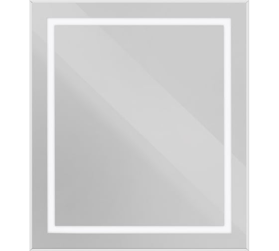 Изображение товара Зеркало в алюминиевой раме со встроенным светильником и сенсорным выключателем по периметру рамы BelBagno 700x800x32 мм SPC-KRAFT-700-800-SENS-AL