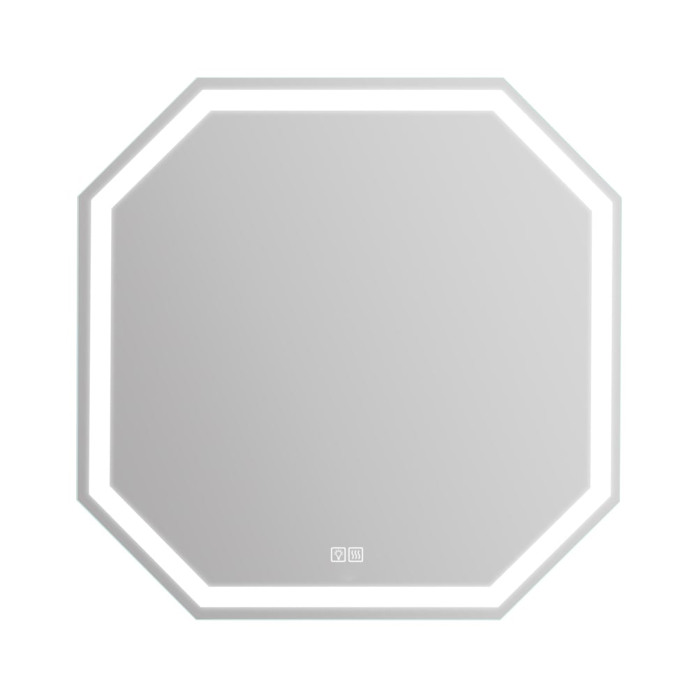 Изображение товара Зеркало со встроенным светильником, сенсорным выключателем и подогревом BelBagno 12W, 220-240V, 800x30x800 SPC-OTT-800-800-LED-TCH-WARM