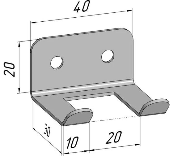 Изображение товара Крючки для ключей, инструментов, полотенец Parallax 40 мм, комплект 3 шт, белые 524WN0300200040-KRK