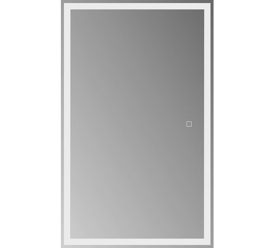 Изображение товара Зеркальный шкаф BelBagno с одной распашной дверью, с двумя стеклянными полками, со встроенной подсветкой и сенсорным выключателем SPC-GRT-500/800-1A-LED-TCH