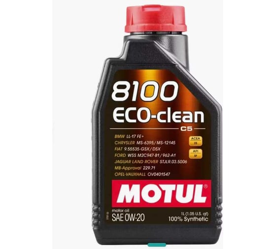 Изображение товара Моторное масло MOTUL 8100 ECO-CLEAN 0W20 1 л 113217