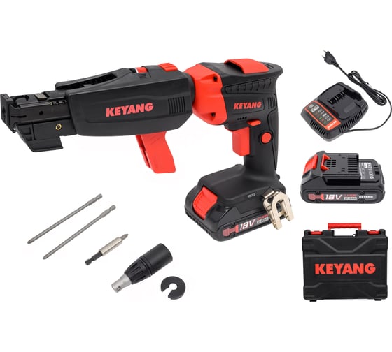 Изображение товара Шуруповерт для гипсокартона аккумуляторный KEYANG 2 АКБ 2 А*ч ASD-1800L (Set) 5997726850