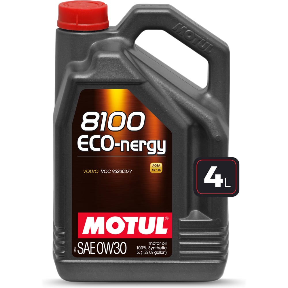 Изображение товара Моторное масло MOTUL 8100 ECO-NERGY 0W30 4 л синтетическое для легковых и грузовых авто Изображение товара Моторное масло MOTUL 8100 ECO-NERGY 0W30 4 л синтетическое для легковых и грузовых авто