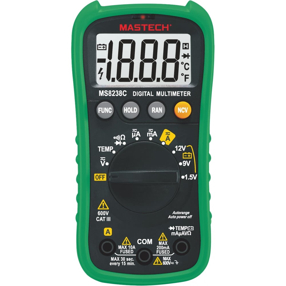 Изображение товара Цифровой мультиметр Mastech MS8238C с функциями измерения и тестирования
