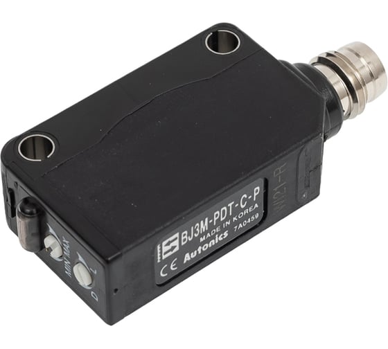 Изображение товара Фотоэлектрический датчик Autonics BJ3M-PDT-C-P, рефлекторный, PNP, 12-24В, раз.М8, (Юж.Корея) 28100100250121