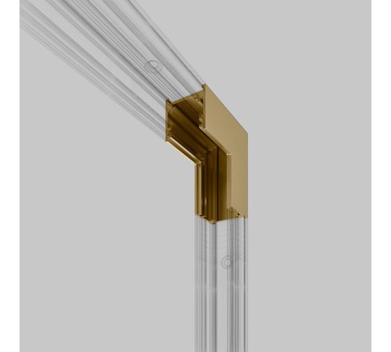 Изображение товара Коннектор угловой внутренний Elektrostandard Brass Line для накладного шинопровода 85225/00 латунь a069640