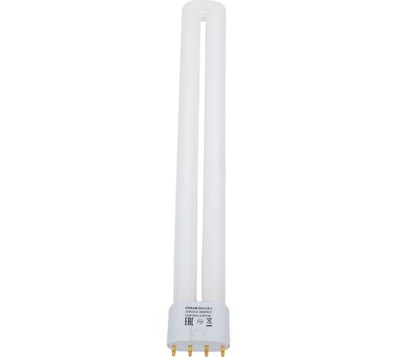 Изображение товара Компактная люминесцентная лампа OSRAM DULUX D 24Вт 3000К 2G11 L 24W/830 10x1 RU 4099854124105