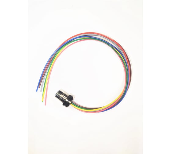 Изображение товара Монтажный разъем VELLEDQ FLH-M12-F04(PG9)-0.3, Розетка, Прямой с кабелем, Латунь никелированная 4-PINIP67, кабель 0,3 м, 60 AC/DC, 08-00024798