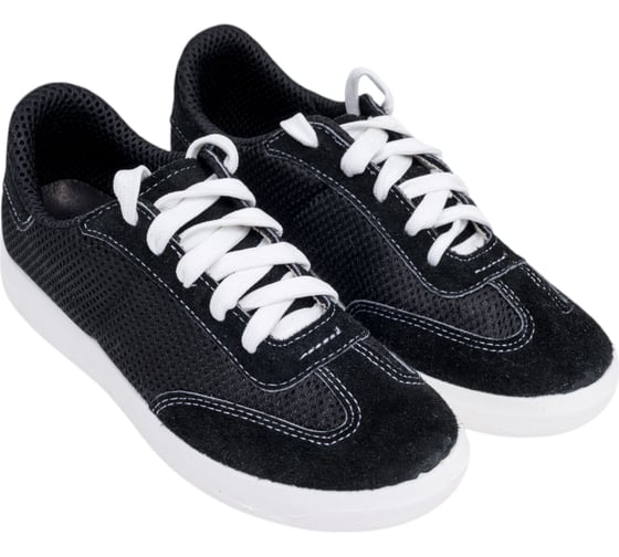 Изображение товара Полуботинки кроссовые ШК арт. -09113-2 черн, велюр+сетка, разм.37 -09113-2 черн/37 00-00000016