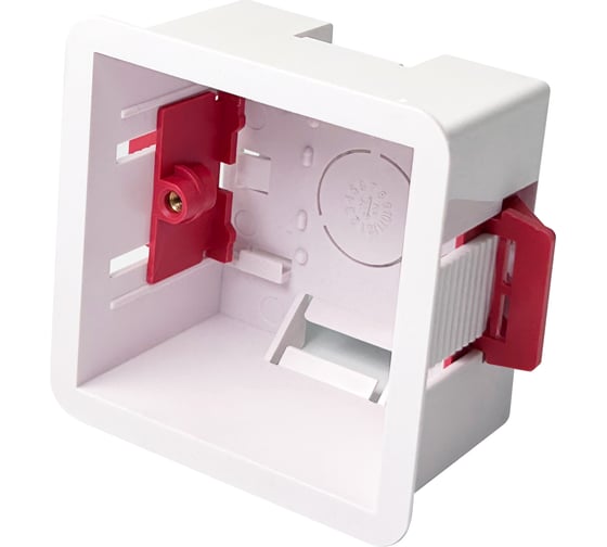 Изображение товара Монтажная коробка (подрозетник) AQARA из ПВХ для гипсокартона 83x83x48мм A01DRY-86