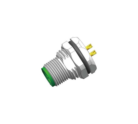 Изображение товара Монтажный разъем VELLEDQ FLH-M12-M04(PG9)-HB, Вилка, Прямой под пайку, Латунь никелированная 4-PINIP6760 AC/DC, 08-00024758