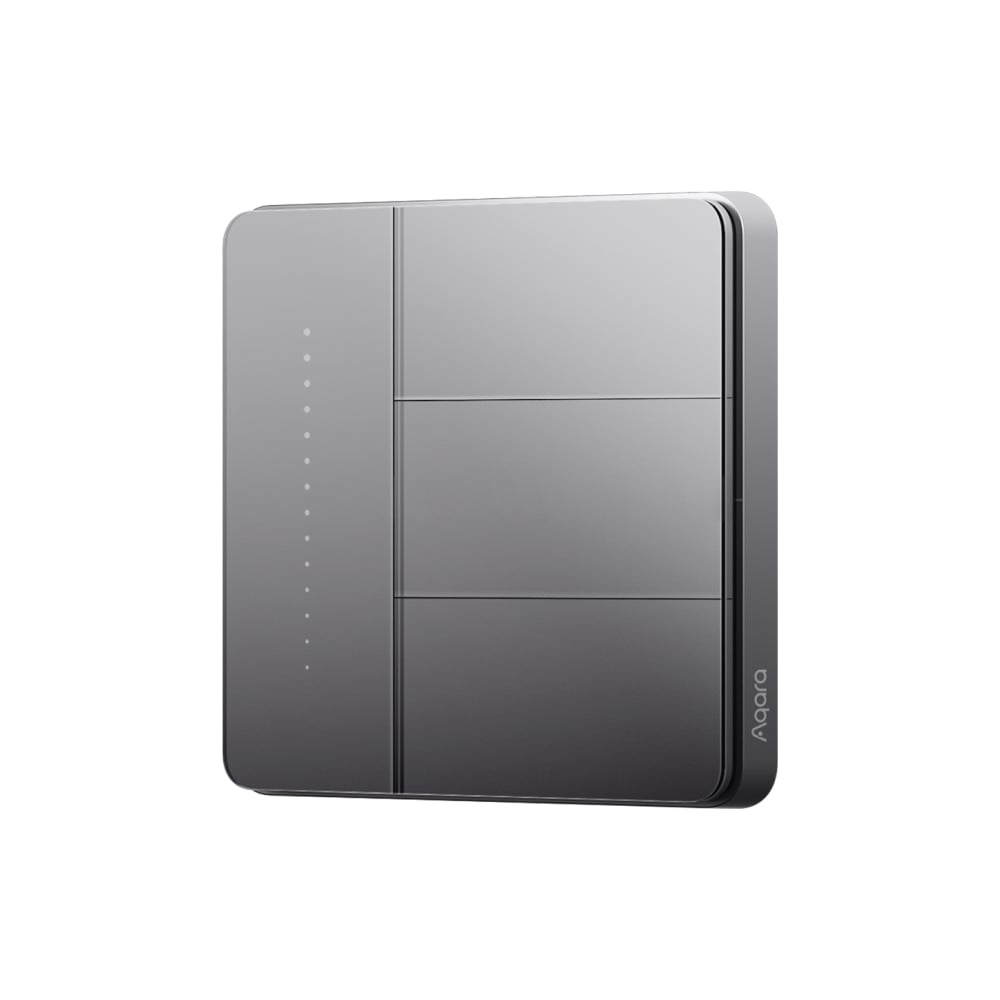 Изображение товара Умный настенный выключатель AQARA Z1 Pro 3 клавиши серый Zigbee
