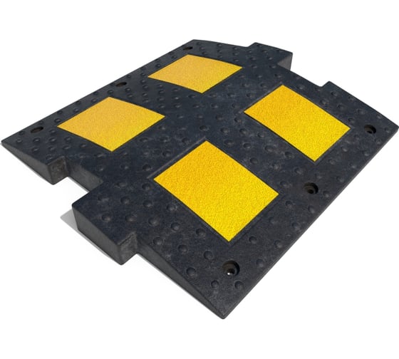 Изображение товара Лежачий полицейский ООО ОПТИМА СЕРВИС 500 мм средний элемент резина ГОСТ ИДН 00-00027269