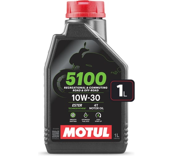 Изображение товара Моторное масло MOTUL 5100 4T 10W30 1 л 113176