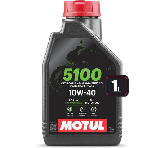 Изображение товара Моторное масло MOTUL 5100 4T 10W40 1 л 112858