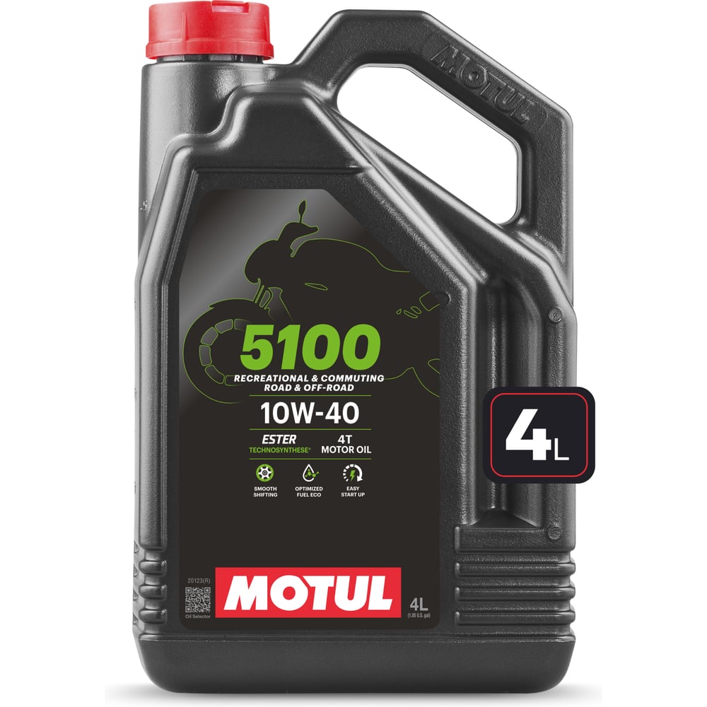 Изображение товара Моторное масло MOTUL 5100 4T 10W40 4 л 112859