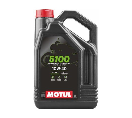 Изображение товара Моторное масло MOTUL 5100 4T 10W40 4 л 112859