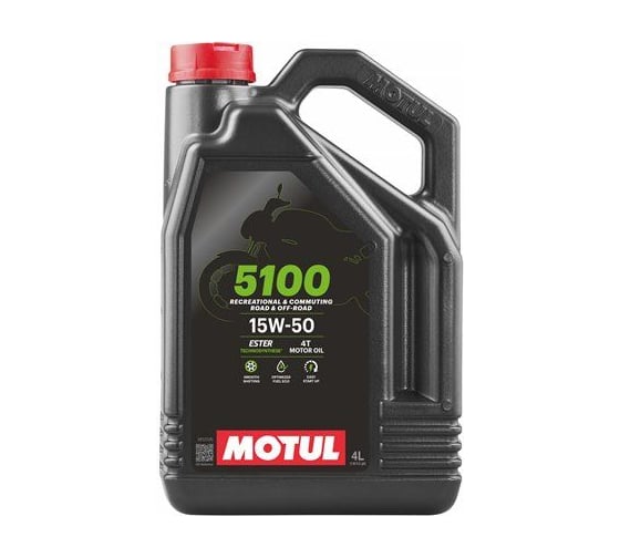 Изображение товара Моторное масло MOTUL 5100 4T 15W50 4 л 112861