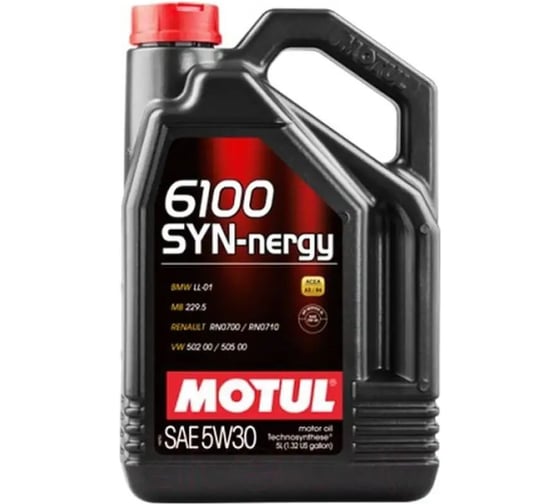 Изображение товара Моторное масло MOTUL 6100 SYN-NERGY 5W30 5 л 113439