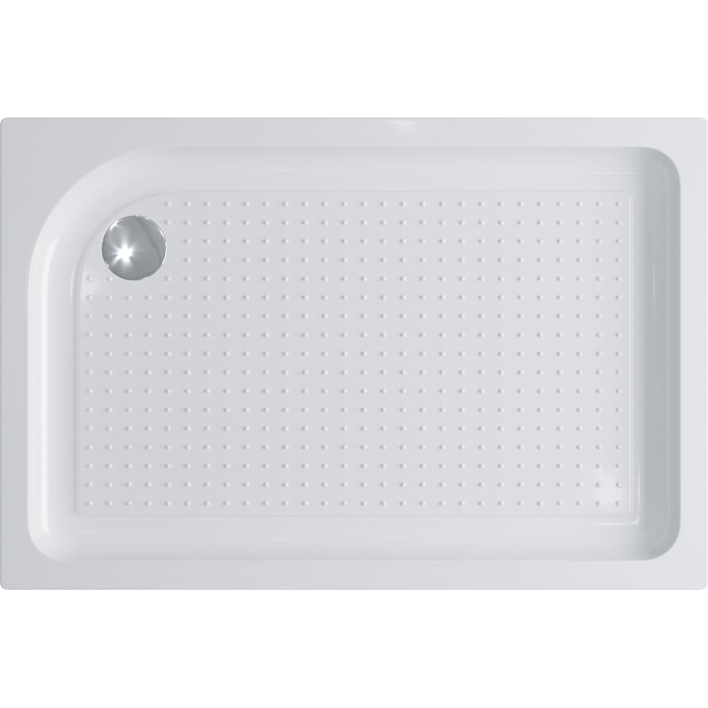 Изображение товара Акриловый душевой поддон BelBagno TRAY-BB-AH-100/80-15-W-L белый, прямоугольный, с антисильзующим п