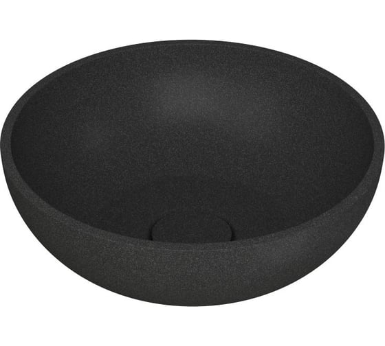 Изображение товара Раковина накладная на столешницу Bauedge BAU Dream 35, кварцевая, черный металлик MRY0030