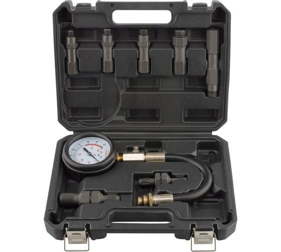 Изображение товара Компрессометр АвтоDело бензин, 8 предметов, с резьбовыми адаптерами 40119 16975